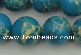 CDE2240 15.5 inches 22mm round dyed sea sediment jasper beads