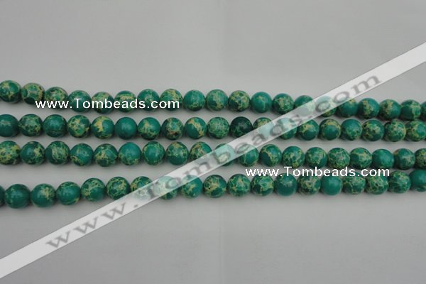 CDE2242 15.5 inches 4mm round dyed sea sediment jasper beads