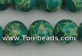 CDE2247 15.5 inches 14mm round dyed sea sediment jasper beads