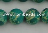 CDE2248 15.5 inches 16mm round dyed sea sediment jasper beads