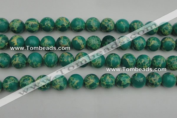 CDE2248 15.5 inches 16mm round dyed sea sediment jasper beads