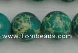CDE2250 15.5 inches 20mm round dyed sea sediment jasper beads