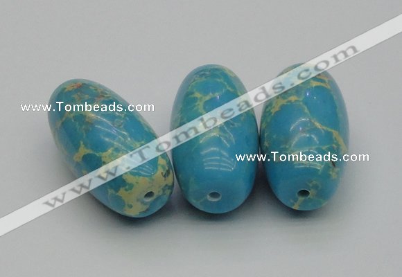 CDE2300 16*30mm rice sea sediment jasper beads wholesale