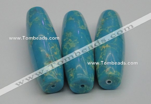 CDE2302 17*55mm rice sea sediment jasper beads wholesale