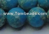 CDE2554 15.5 inches 24mm faceted round dyed sea sediment jasper beads