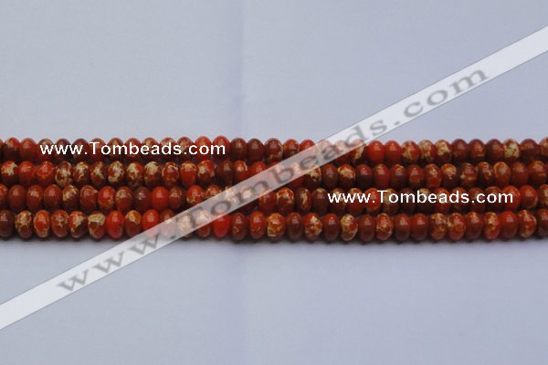 CDE2603 15.5 inches 10*14mm rondelle dyed sea sediment jasper beads