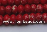 CDE2620 15.5 inches 12*16mm rondelle dyed sea sediment jasper beads