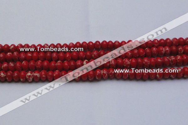 CDE2620 15.5 inches 12*16mm rondelle dyed sea sediment jasper beads