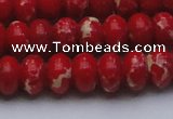 CDE2621 15.5 inches 13*18mm rondelle dyed sea sediment jasper beads