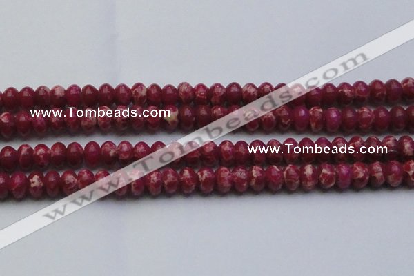 CDE2630 15.5 inches 15*20mm rondelle dyed sea sediment jasper beads