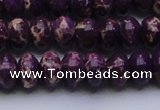 CDE2636 15.5 inches 12*16mm rondelle dyed sea sediment jasper beads