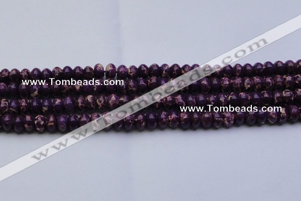 CDE2636 15.5 inches 12*16mm rondelle dyed sea sediment jasper beads