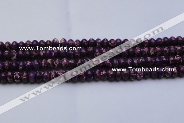 CDE2637 15.5 inches 13*18mm rondelle dyed sea sediment jasper beads