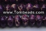 CDE2638 15.5 inches 15*20mm rondelle dyed sea sediment jasper beads