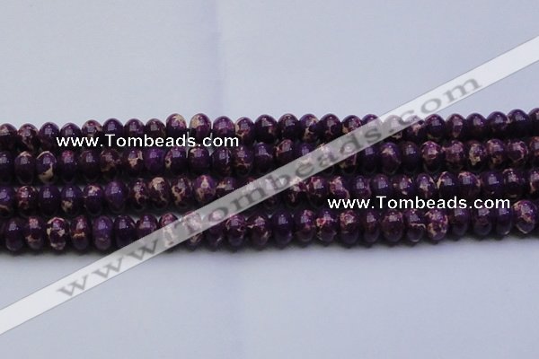 CDE2638 15.5 inches 15*20mm rondelle dyed sea sediment jasper beads