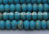 CDE2641 15.5 inches 7*10mm rondelle dyed sea sediment jasper beads