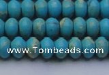 CDE2642 15.5 inches 8*12mm rondelle dyed sea sediment jasper beads