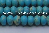 CDE2643 15.5 inches 10*14mm rondelle dyed sea sediment jasper beads