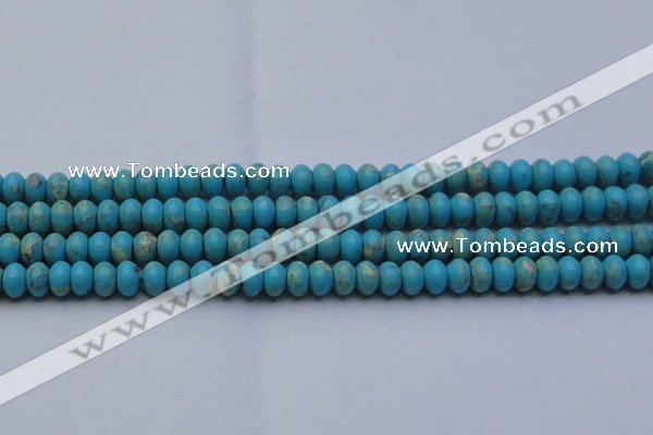 CDE2643 15.5 inches 10*14mm rondelle dyed sea sediment jasper beads