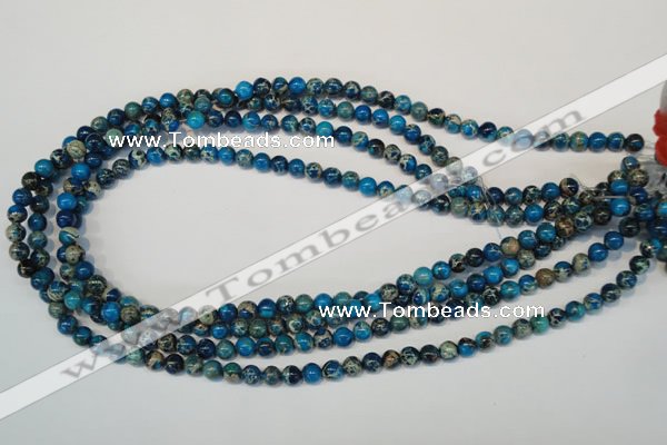 CDE265 15.5 inches 6mm round dyed sea sediment jasper beads