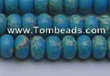 CDE2650 15.5 inches 8*12mm rondelle dyed sea sediment jasper beads