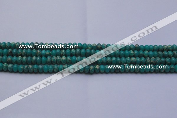 CDE2665 15.5 inches 7*10mm rondelle dyed sea sediment jasper beads