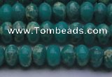 CDE2667 15.5 inches 10*14mm rondelle dyed sea sediment jasper beads