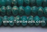 CDE2668 15.5 inches 12*16mm rondelle dyed sea sediment jasper beads