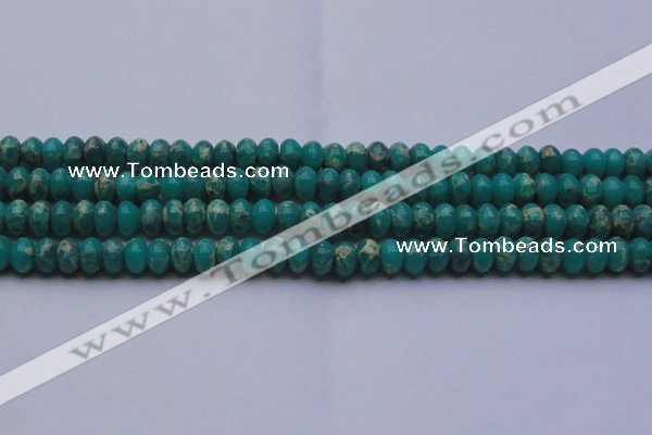 CDE2668 15.5 inches 12*16mm rondelle dyed sea sediment jasper beads