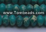 CDE2670 15.5 inches 15*20mm rondelle dyed sea sediment jasper beads