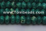 CDE2673 15.5 inches 7*10mm rondelle dyed sea sediment jasper beads