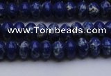 CDE2680 15.5 inches 5*8mm rondelle dyed sea sediment jasper beads