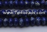 CDE2681 15.5 inches 7*10mm rondelle dyed sea sediment jasper beads