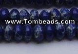 CDE2683 15.5 inches 10*14mm rondelle dyed sea sediment jasper beads