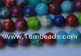 CDE2689 15.5 inches 6mm round mixed color sea sediment jasper beads