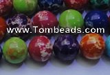 CDE2692 15.5 inches 12mm round dyed sea sediment jasper beads