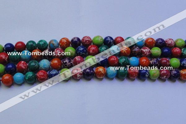 CDE2692 15.5 inches 12mm round dyed sea sediment jasper beads