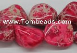 CDE27 15.5 inches 20*25mm nuggets dyed sea sediment jasper beads