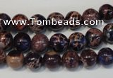 CDE362 15.5 inches 8mm round dyed sea sediment jasper beads