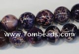 CDE364 15.5 inches 12mm round dyed sea sediment jasper beads