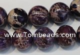 CDE365 15.5 inches 14mm round dyed sea sediment jasper beads