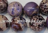 CDE368 15.5 inches 20mm round dyed sea sediment jasper beads