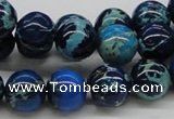 CDE45 15.5 inches 12mm round dyed sea sediment jasper beads wholesale