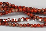 CDE490 15.5 inches 4mm round dyed sea sediment jasper beads