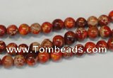 CDE491 15.5 inches 6mm round dyed sea sediment jasper beads