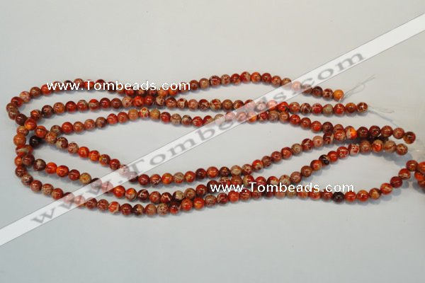 CDE491 15.5 inches 6mm round dyed sea sediment jasper beads