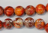 CDE494 15.5 inches 12mm round dyed sea sediment jasper beads