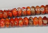 CDE501 15.5 inches 6*10mm rondelle dyed sea sediment jasper beads