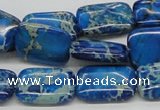 CDE55 15.5 inches 13*18mm rectangle dyed sea sediment jasper beads