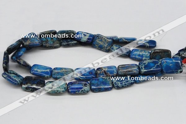 CDE56 15.5 inches 18*25mm rectangle dyed sea sediment jasper beads